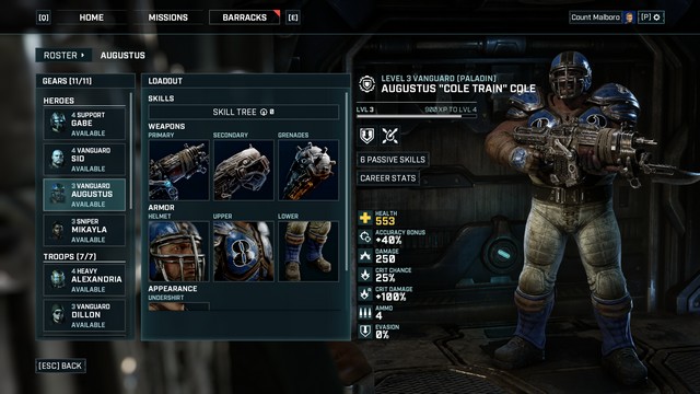 Gears Tactics Customization Is There Character Creation And Cosmetics